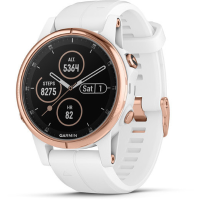 Fenix 5S Plus Sapphire   rozegoud met witte band