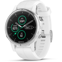 Fenix 5S Plus Sapphire   wit met witte band