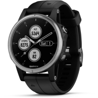 Fenix 5S Plus   zilver met zwarte band
