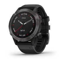 Fēnix 6 Sapphire   Carbon grey DLC met zwarte pols