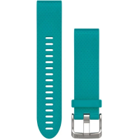 QuickFit 20 horlogebandje   Turquoise siliconen