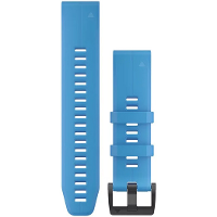 QuickFit 22 horlogebandje   Cyaanblauw silicone