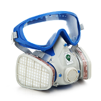 Gas Comprehensive Cover Paint Chemical Mask & Goggles Face Respirator Pesticide Dustproof Fire Escape Breathing Apparatus
