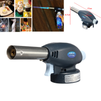 Gas Torch Flamethrower Butane Burner Auto Ignition Camping Bbq Tools