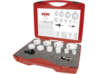 RUKO 126303 Gatenzaagset 12 delig 19 mm, 22 mm, 25 mm, 29 mm, 35 mm, 38 mm, 44 mm, 51 mm, 57 mm, 64 mm Kobalt 1 set(s)