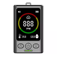 GC300 Draagbare Koolmonoxidemelder Oplaadbaar Digitaal Display Koolmonoxidealarm Geschikt voor Huizen Garages Kantoren