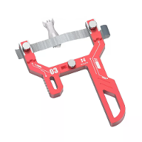 Gebogen oppervlakte polijstgereedschap Aluminiumlegering 1 15mm klemmingscapaciteit verstelbaar schuurpapier kromming li