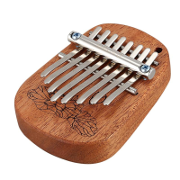 GECKO K8mini / K 8CM / K 8CA 8 Key Kamfer / Mahonie Mini Kalimbas Duimpiano met Tuning Hammer