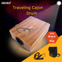 Gecko Traveling Cajon Drum Boxing Percussion With Braces Bag