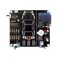 Gedigitaliseerde Auto Rijden Doe Het zelf Kit 5V DC Elektronische Bediening Training Circuitboard Met Lithiumbatterij