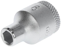 Gedore 30 6 6230160 Vierkant massief 10 mm (3/8 inch) Dopsleutelinzetstuk 6 mm 3/8 6 mm 3/8 (10 mm)