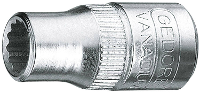 Gedore D 20 1/4AF 1812521 Dopsleutelinzetstuk 1/4 1/4 1/4 (6,3 mm)