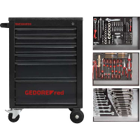 GEDORE Gereedschapsset i.Gereedschapskar MECHANIC