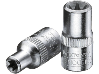 Gedore TX 20 E5 6187640 Buiten Torx Dopsleutelinzetstuk 4.73 Mm M4 1/4 (6.3 Mm)