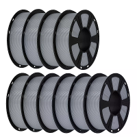 Geeetech PETG 3D printer filament 1,75 mm 10 kg grijs hoge nauwkeurigheid verstoppingsvrij luchtbellenvrij vacuüm verpak