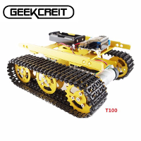 Geekcreit™ DIY T100 NodeMCU Aluminum Alloy Tank Track Caterpillar Chassis Smart Robot Kit