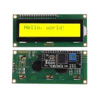 Geekcreit® IIC/I2C 1602 Geelgroene LCD schermmodule met achtergrondverlichting