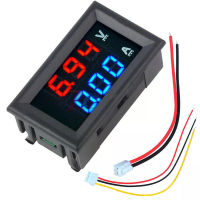 Geekcreit® Mini Digitale Voltmeter Amperemeter DC 100V 10A Spanningsmeter Huidige Meter Tester Blauw+Rood Dubbele LED Di