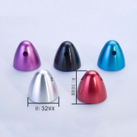 Aluminium Propeller Kuip Propeller Spinner 32mm Voor RC Vliegtuig Methanol Motor