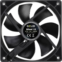 Gelid FN PX12 11 PC ventilator Zwart (b x h x d) 120 x 120 x 25 mm