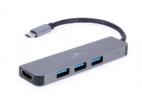 Gembird A CM COMBO2 01 USB C dockingstation Geschikt voor merk (dockingstation): Universeel