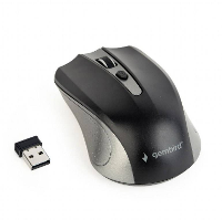 Gembird MUSW 4B 04 GB Muis Radiografisch Optisch Grijs, Zwart 4 Toetsen 1600 dpi