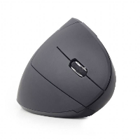 Gembird MUSW ERGO 01 Ergonomische muis Radiografisch Optisch Zwart 6 Toetsen 1600 dpi Ergonomisch