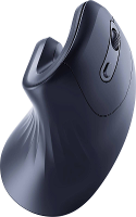 Gembird MUSW ERGO 03 Ergonomische muis Bluetooth Optisch Zwart 6 Toetsen 800 dpi, 1200 dpi, 1600 dpi
