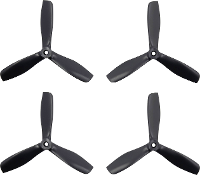 GEMFAN 3 blads RaceCopter propellerset Bullnose 5.5 X 5 inch (14 x 12.7 Cm) 5550