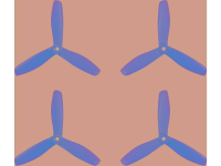 GEMFAN 3 blads RaceCopter propellerset Bullnose 5 x 4.5 Inch (12.7 X 11.4 Cm) 5045