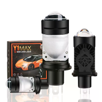 1 Paar GeneralLiang Y1 MAX H4 Mini Lens Laser Plug and Play Hoge Helderheid Gefocuste LED Auto Koplampen