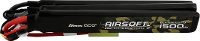 Gens ace LiPo accupack 11.1 V 1500 mAh Aantal cellen: 3 25 C Block Mini Tamiya