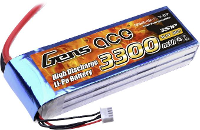 Gens ace LiPo accupack 11.1 V 3300 mAh Aantal cellen: 3 25 C Softcase T stekkersysteem