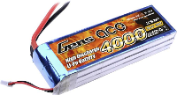 Gens ace LiPo accupack 11.1 V 4000 mAh Aantal cellen: 3 25 C Softcase T stekkersysteem