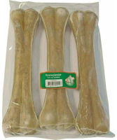 Buffelhuidbotten geperst (32 cm) voor de hond 6 stuks