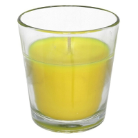 Citronella kaars in potje   glas   10 branduren   D7 x H7 cm