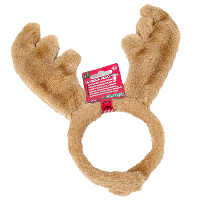 Kerst diadeem/haarband   rendier gewei   bruin   nep bont   voor kinderen
