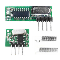 GERMA 433Mhz RF zender en ontvanger superheterodyne ASK 433 Mhz module met antenne voor ArduinoUno Wireless Diy Kits