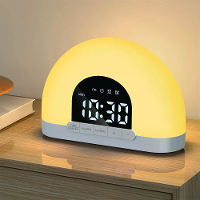 Gesimuleerde Zonsopgang Wekker Licht Alarm Klok Wek Licht Simuleert Zonsopgang Sfeer Licht Elektronisch Nachtlicht Wek A