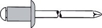 Gesipa 1454050 Popnagel (Ø x l) 5 mm x 20 mm Staal Aluminium 250 stuk(s)