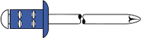 Gesipa 1464887 Popnagel (Ø x l) 3.2 Mm x 8 mm Staal Staal 100 stuk(s)