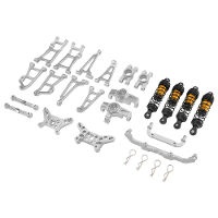 Geüpgrade metalen onderdelen arm stuurcup schokdemperbeugel carrosseriepijler schokdemperset voor MJX 14211 1/14 RC auto
