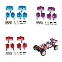 Geüpgraded metalen achterwielstoel stuurkop C hub set voor Wltoys 124008 124010 144001 1/12 1/14 RC auto's voertuigmodel