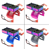 Geüpgraded metalen motor koeling dubbele ventilator koellichaam radiator voor 36 mm 380 540 550 3650 borstels borstelvri