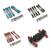 Geüpgraded metalen onderdelen verstelbare trekstang voor Gladiator 1/14 ZD Racing MT16 BX12 X12S JIUSI MT14R PT14R RC au