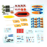 Geüpgraded Stickerdecoratieonderdelen Set voor Land Rover Camel FMS FCX24M 1/24 RC auto's voertuigen modellen reserveond