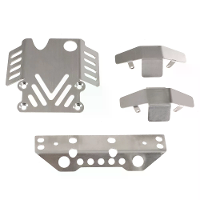 Geüpgradede metalen accessoires 304 chassis pantserkit voor MJX 1/12 H12Y H12Y+ RC auto voertuigen modellen reserveonder