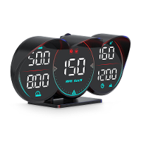 G17 Auto Hud Head Up Display Universele Beidou Snelheidsmeting Tijd Snelheid Alarm Head Up Apparaat