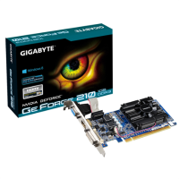 Videokaart Gigabyte Nvidia GeForce 210 1 GB DDR3 RAM PCIe x16 HDMI, DVI, VGA