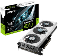Gigabyte Nvidia GeForce RTX 4060 Videokaart EAGLE OC ICE 8 GB GDDR6 RAM PCIe x16 DisplayPort, HDMI Overclocked